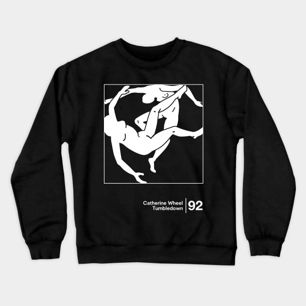 Catherine Wheel / Minimal Style Graphic Artwork Crewneck Sweatshirt by saudade